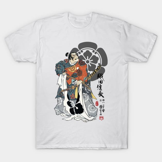 Oda Nobunaga Ukiyo-e T-Shirt by Takeda_Art